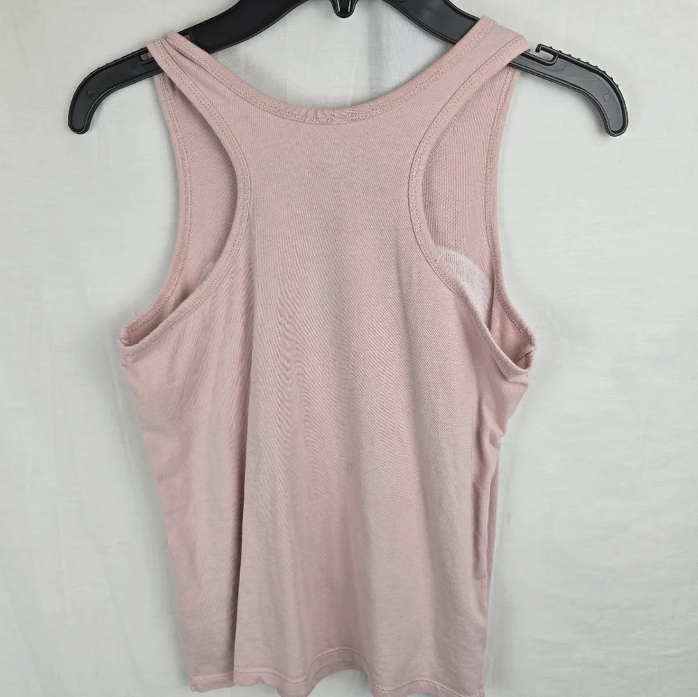 GAP Pink Sequin Logo Tank Top and Blue Jeans Short Set Girls Sz 10